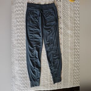 Athleta Attitude Dark Green Joggers Size 4 Tall